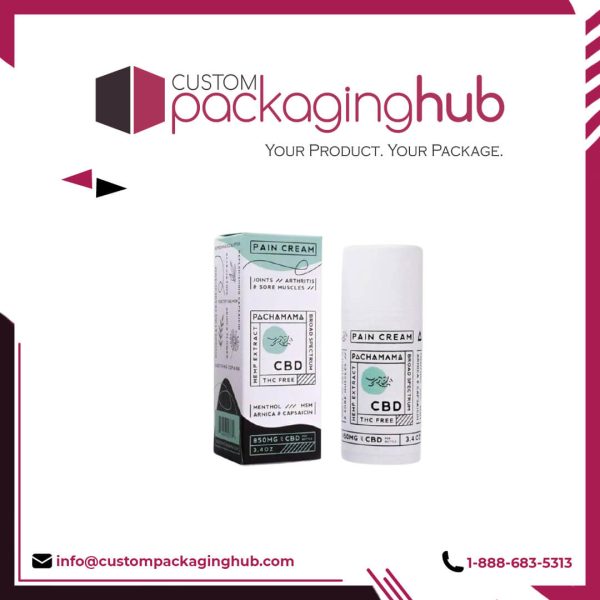 Custom CBD Pain Cream Boxes
