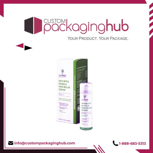 Custom CBD Pain Cream Boxes