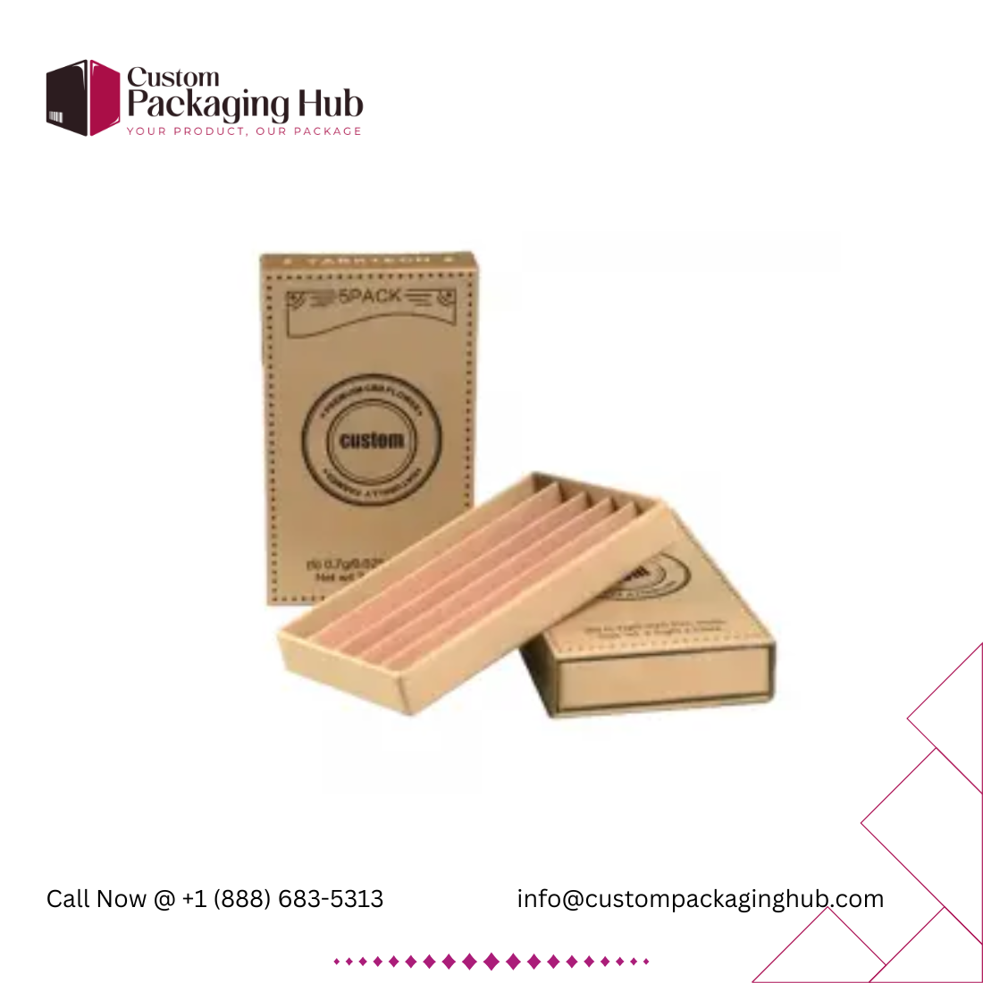 Custom Kraft Cigarette Boxes