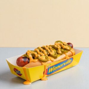 Printed Hot Dog Trays