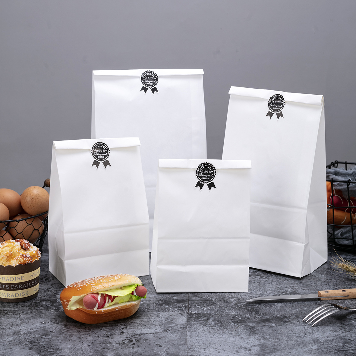Custom Paper Grocery Bags