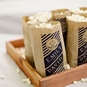 Custom Popcorn Kraft Bags